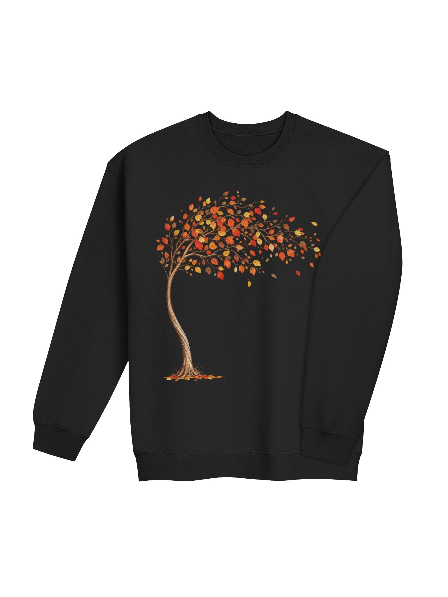 Autumn Leaves Sweatshirt – Cozy Fall Vibes Crewneck & Rustic Nature Apparel product image (13)