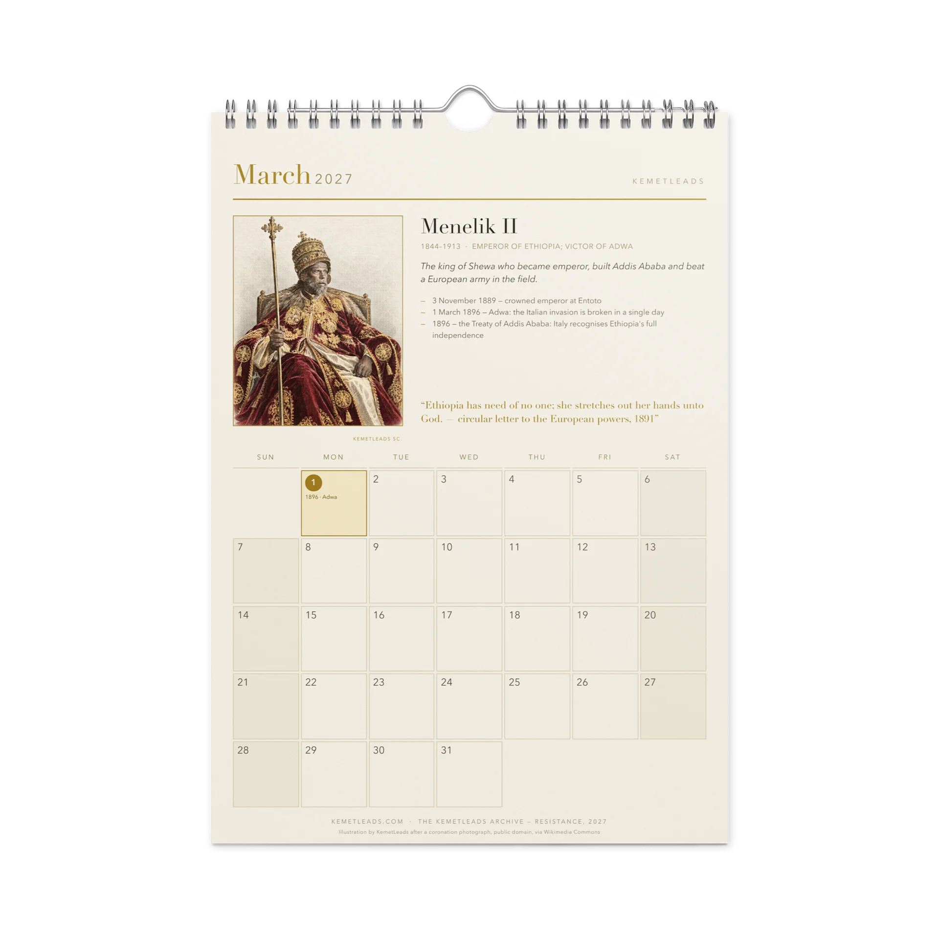 Resistance — 2027 Wall Calendar product image (9)