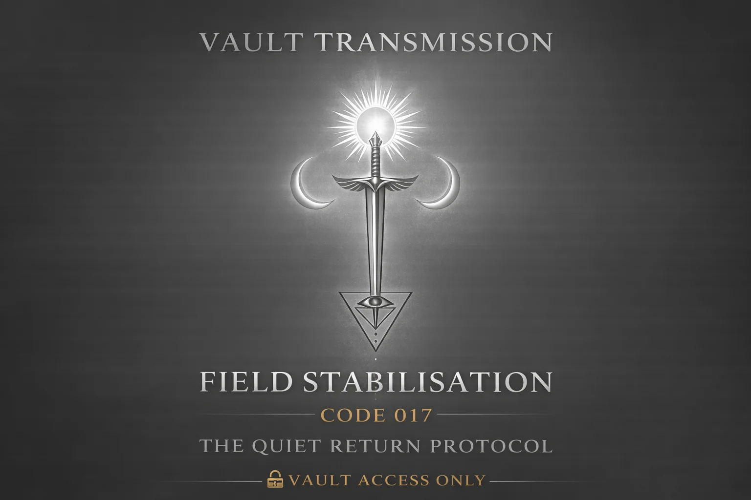 VAULT DROP: FIELD STABILISATION CODE 017 The Quiet Return Protocol product image (1)