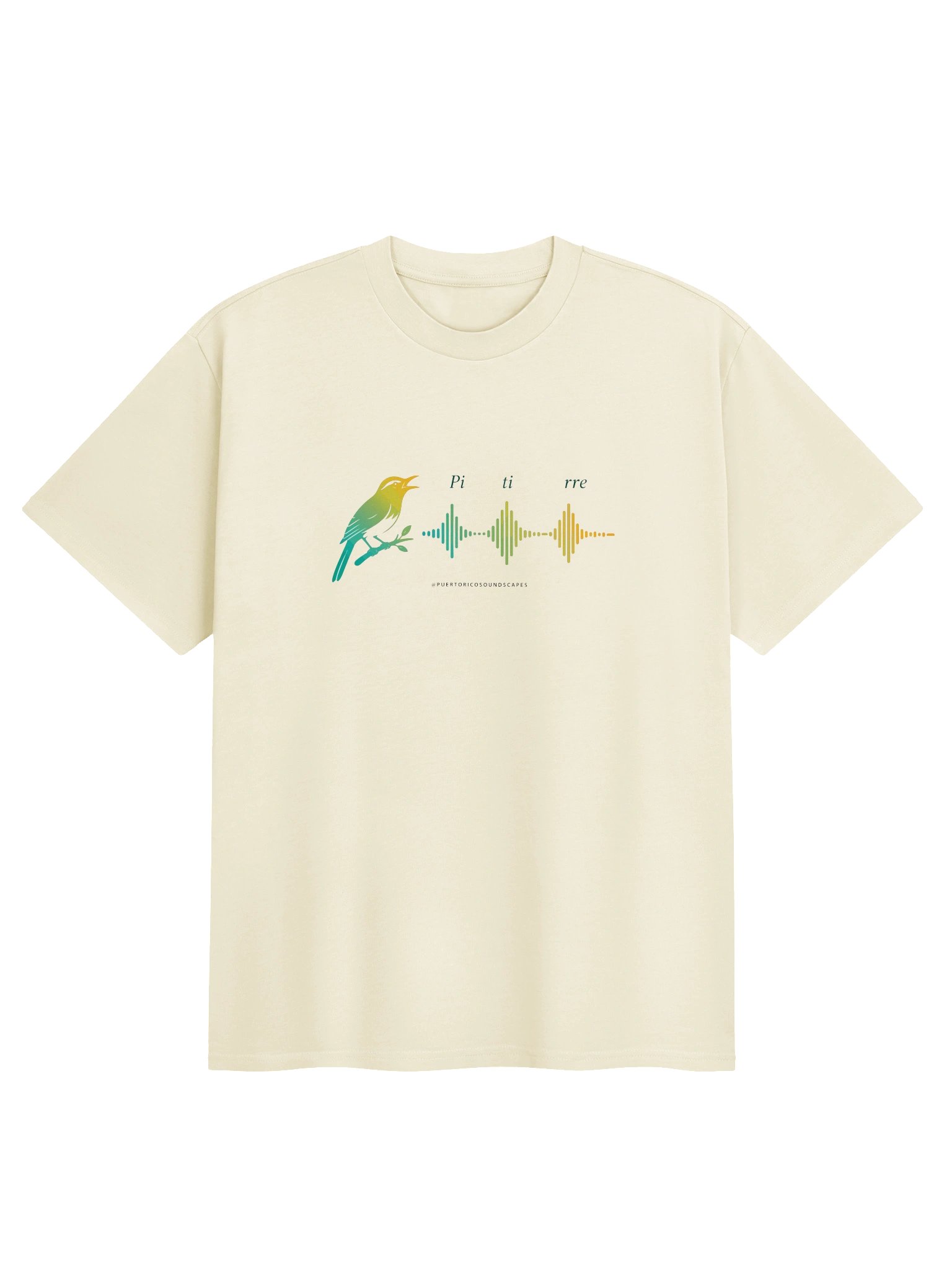 Pitirre Wave Tee — Natural product image (1)