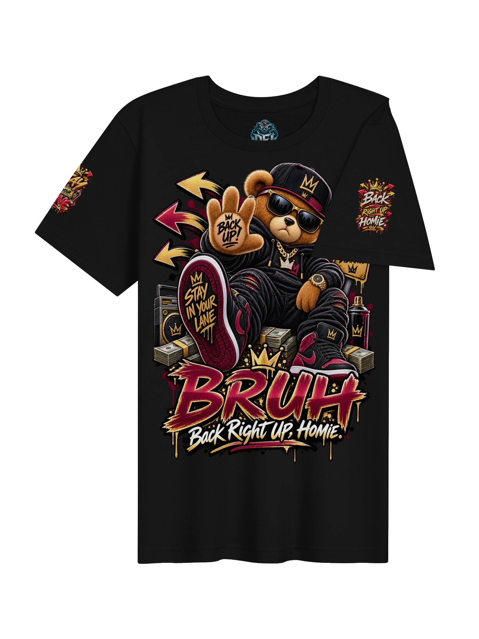BRUH Tee – Back Right Up, Homie product image (4)