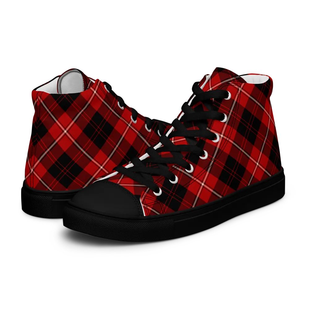 Cunningham Tartan Men's High Top Shoes product image (8)