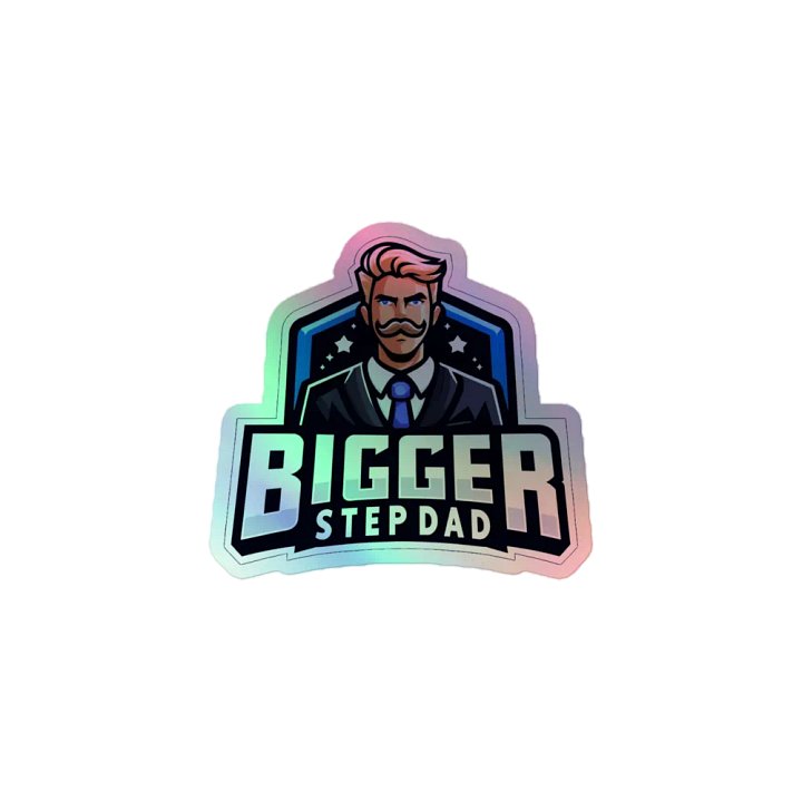 Galactic Step Dad Holographic Sticker Set product image (1)