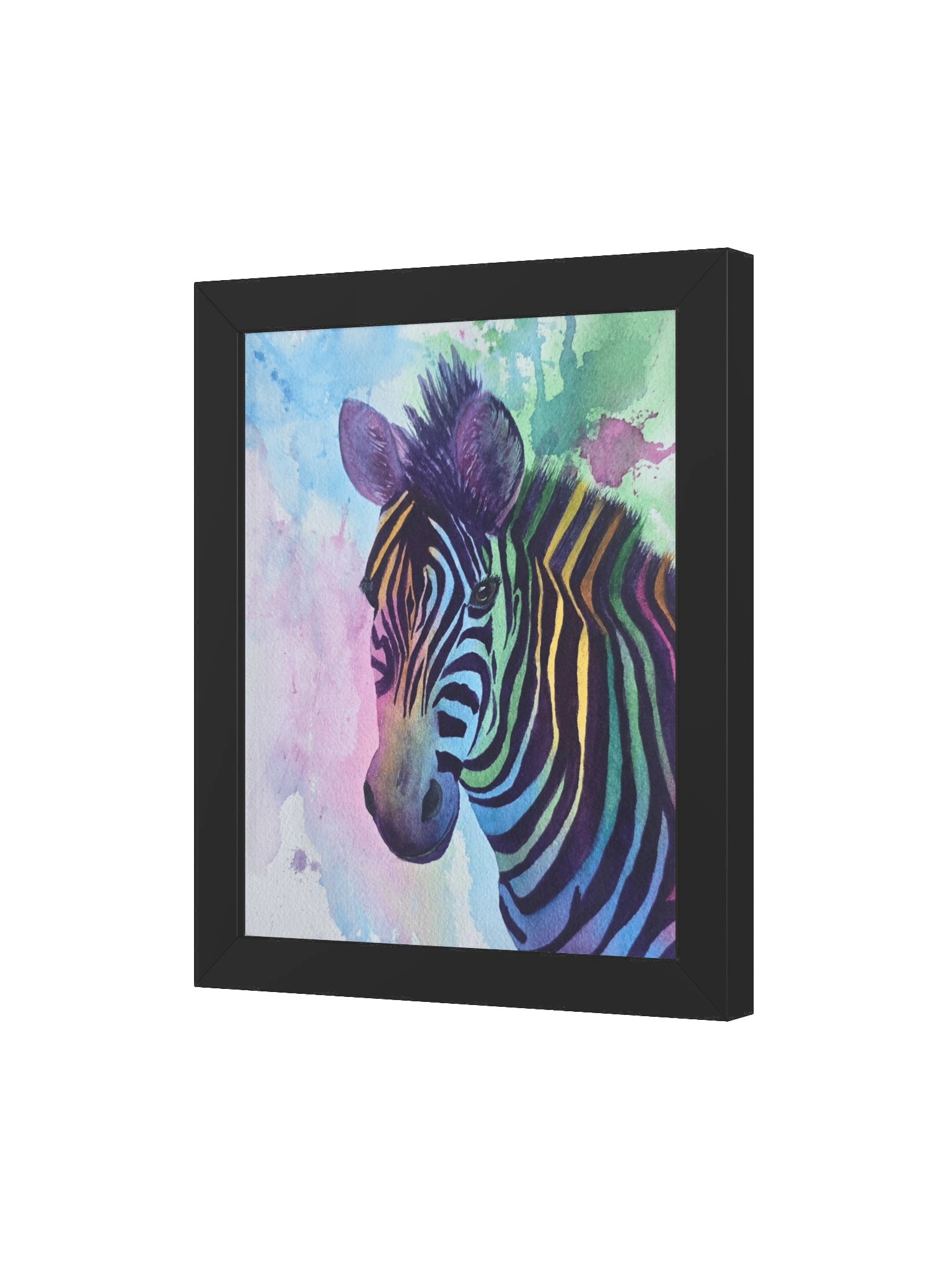 Rainbow Zebra - Framed Poster product image (3)