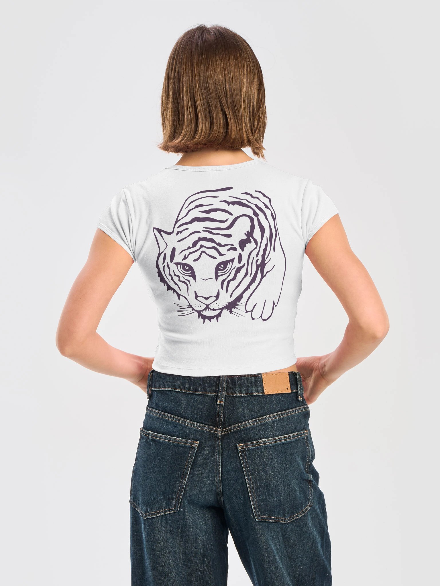 Mermaid Tiger Crop T-shirt product image (4)