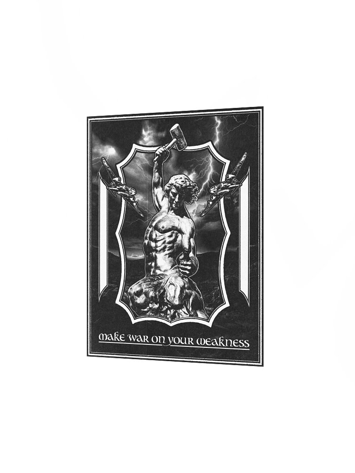 WAR ON WEAKNESS POSTER product image (5)