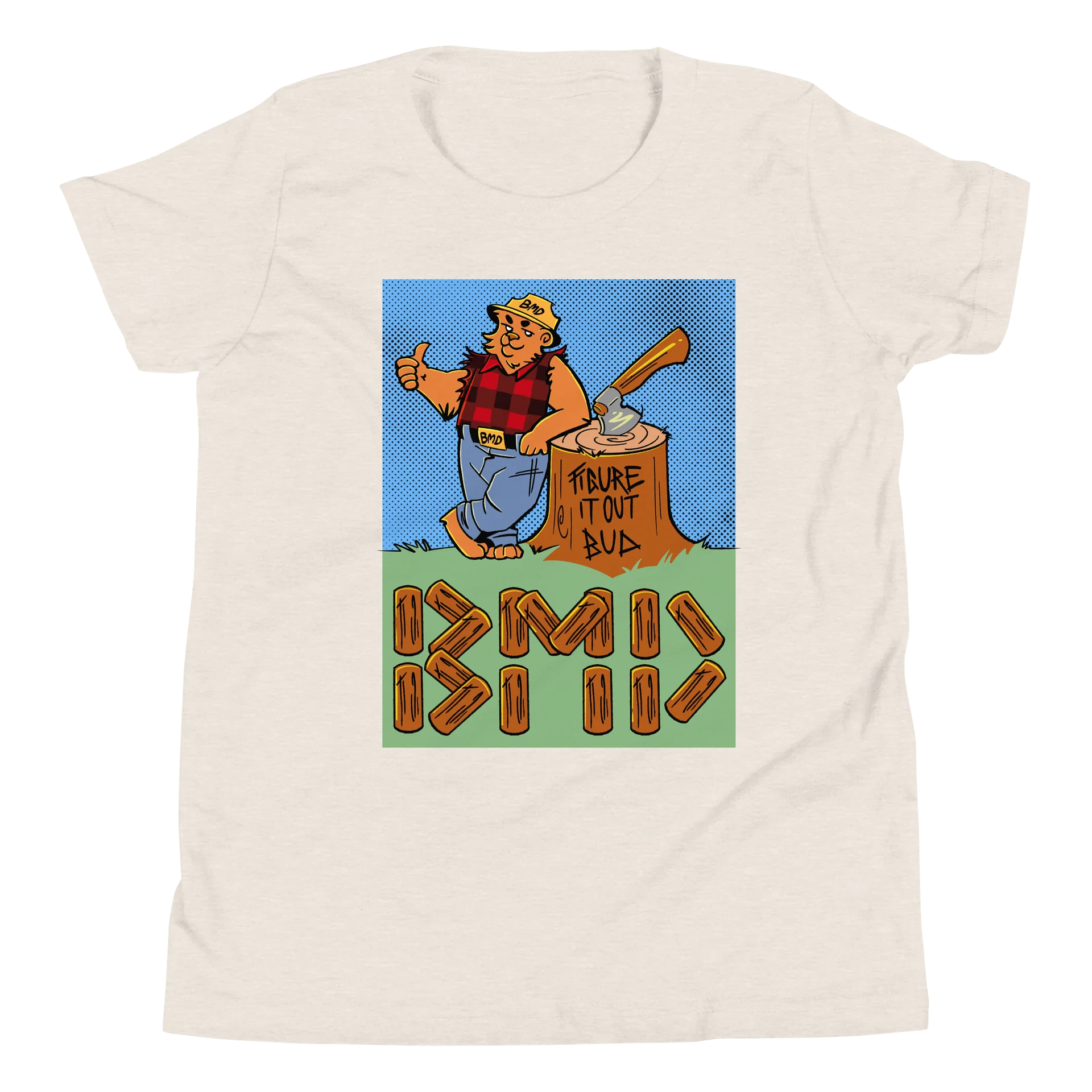 Lumberjack Bear BMD Youth T-Shirt product image (16)