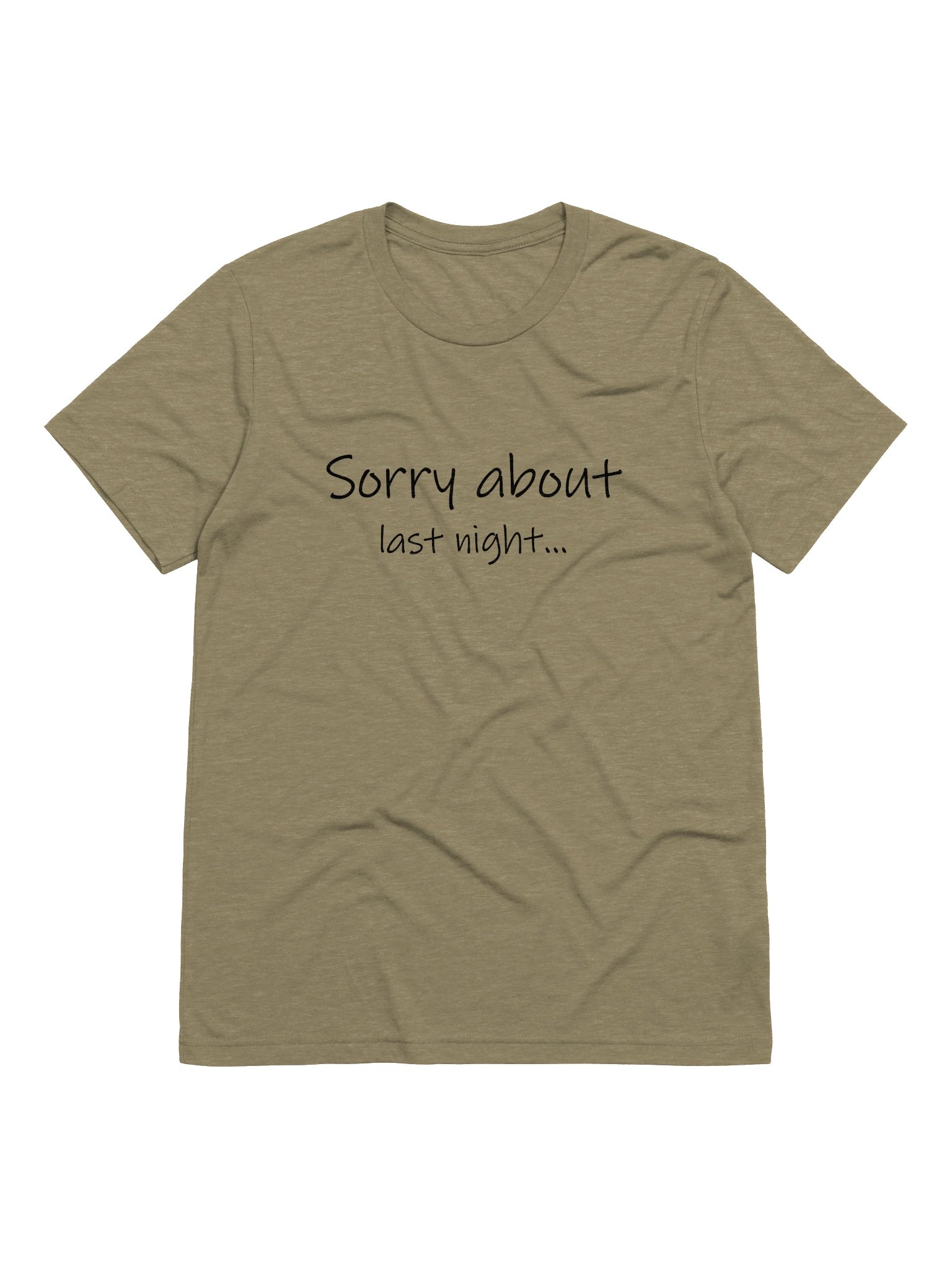 Sorry About Last Night Triblend Tee Lt. product image (9)