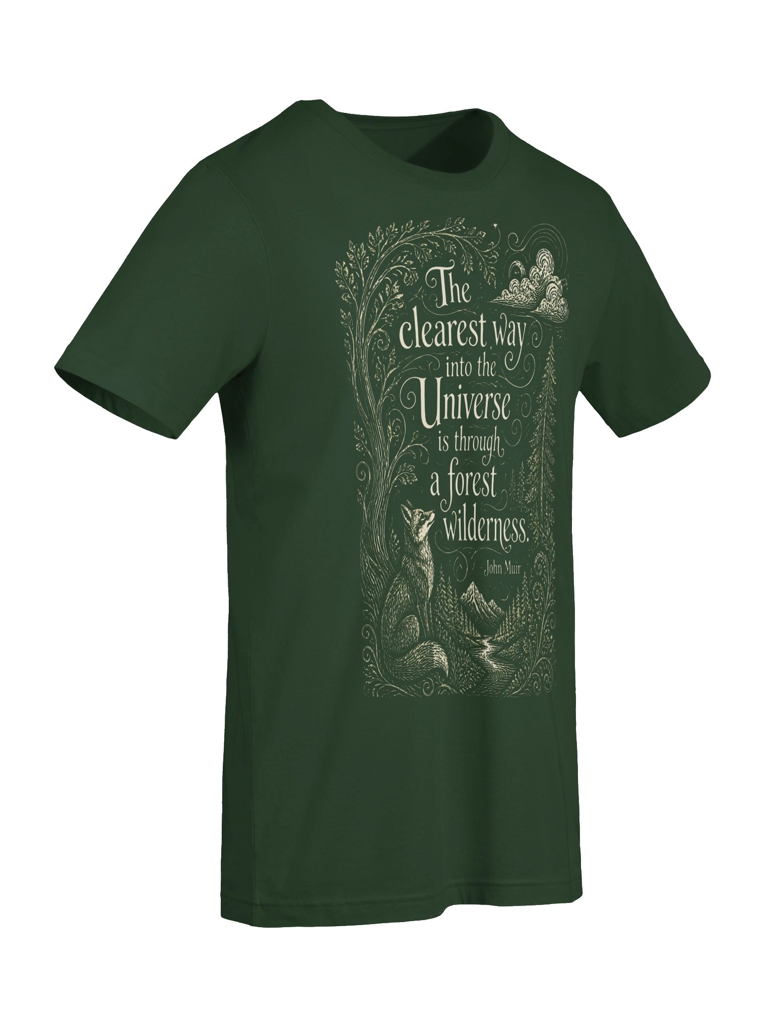John Muir Forest Quote Shirt, Woodland Nature Tee, Vintage Hiking Graphic product image (8)