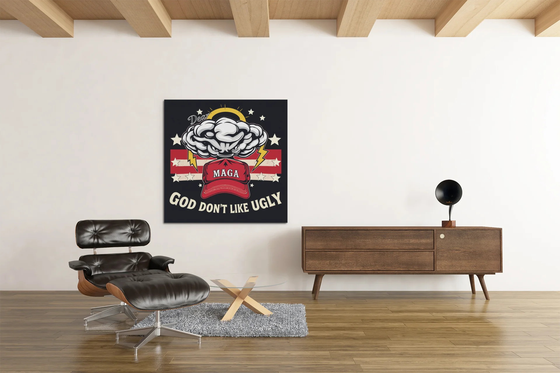 Dear MAGA God Dont Like Ugly Download - Printable Satire PNG product image (4)