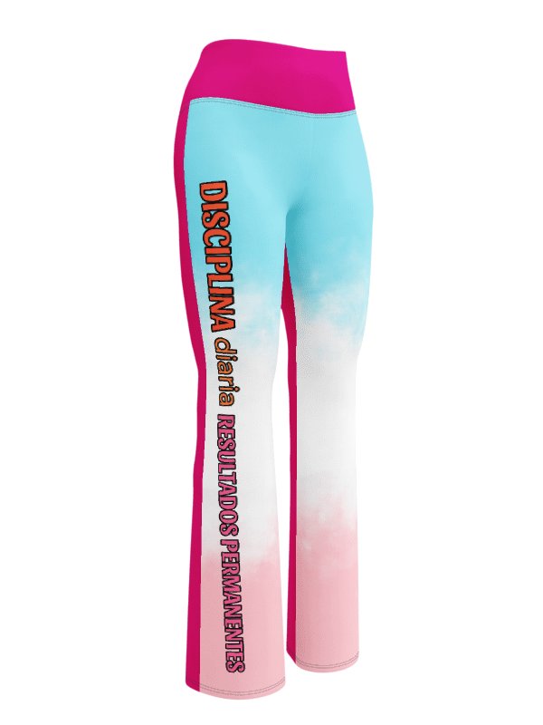 The "Constancia" Flare Leggings Blue, Pink, White product image (1)
