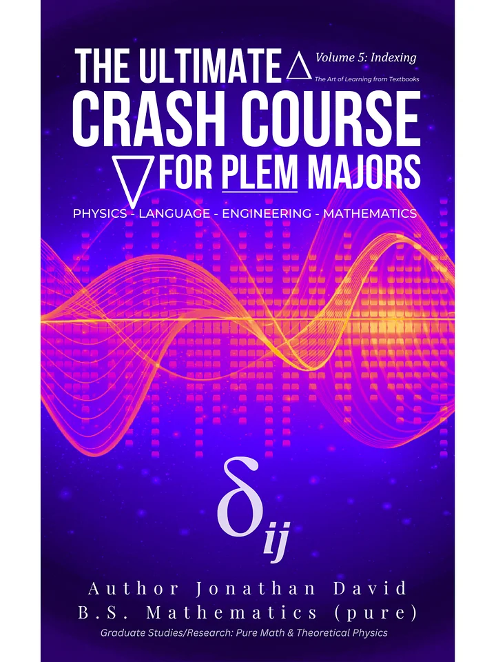 Volume 5: Indexing | The Ultimate Crash Course for PLEM Majors [MEMBERS] product image (1)