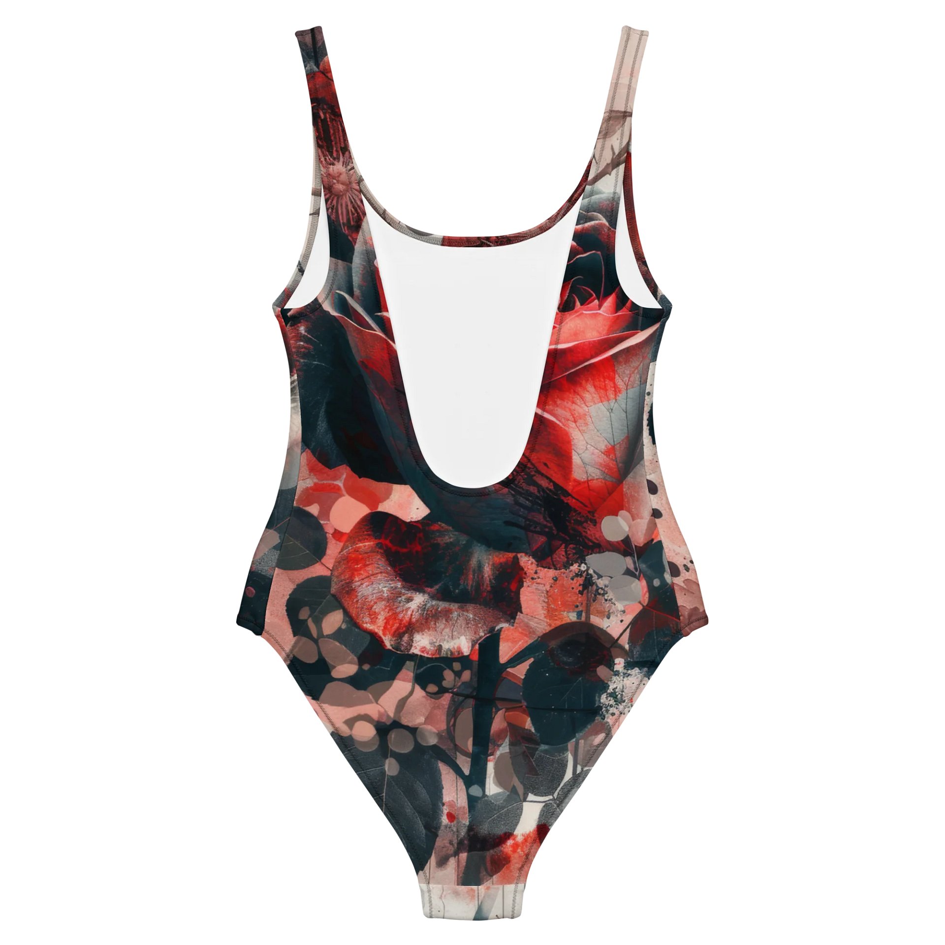 Abstract Rose Splash One-Piece Swimsuit product image (6)