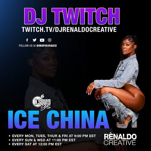 🎧🔥🎉DJ @renaldocreative is a 📺Twitch Affiliate DJ spinning 🇺🇸Hip‑Hop, R&B, 🇯🇲Dancehall, and Reggae. with @iamtahnikakeyshay @x...