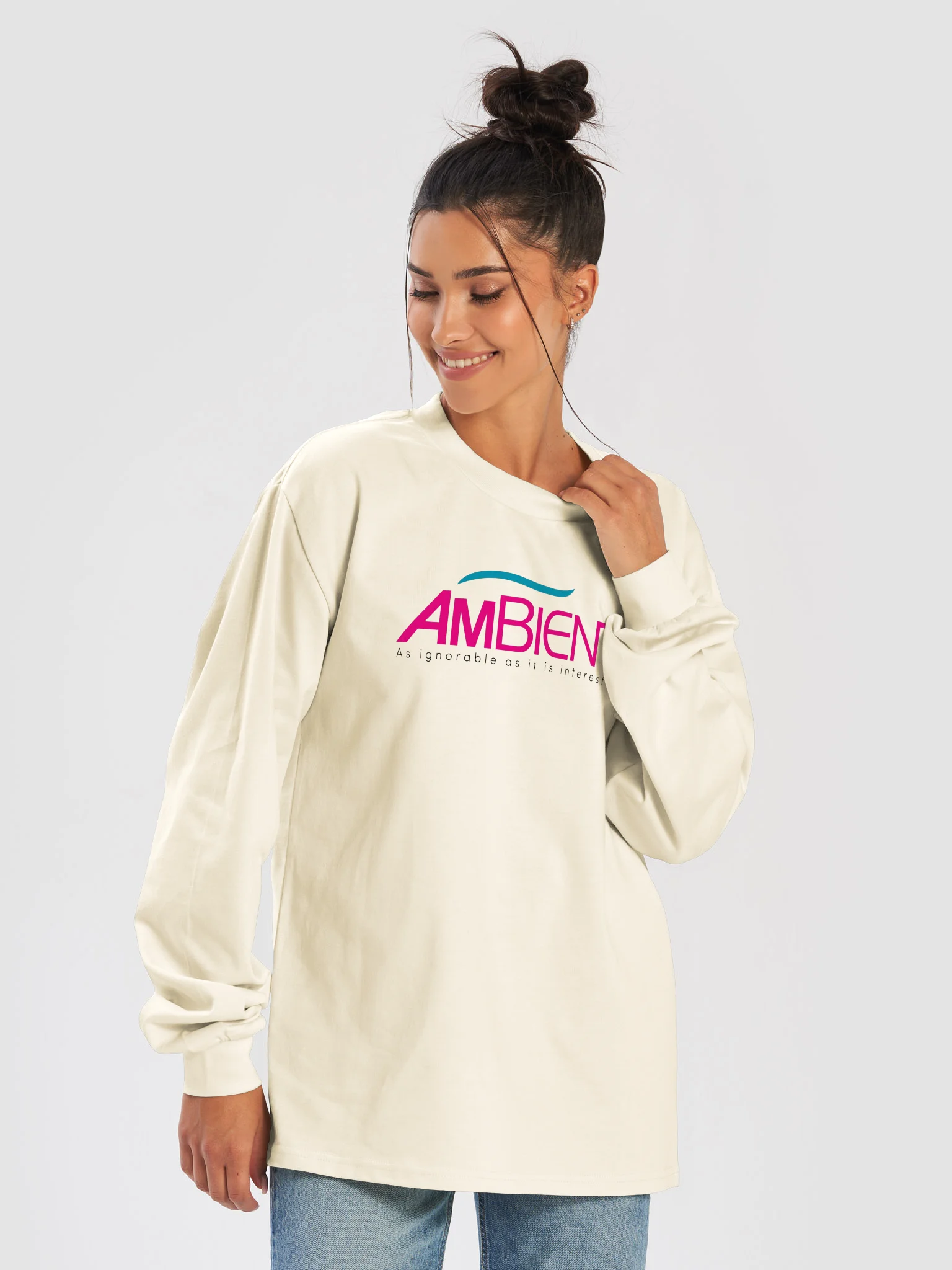 AmbienT Long Sleeve Wht product image (6)
