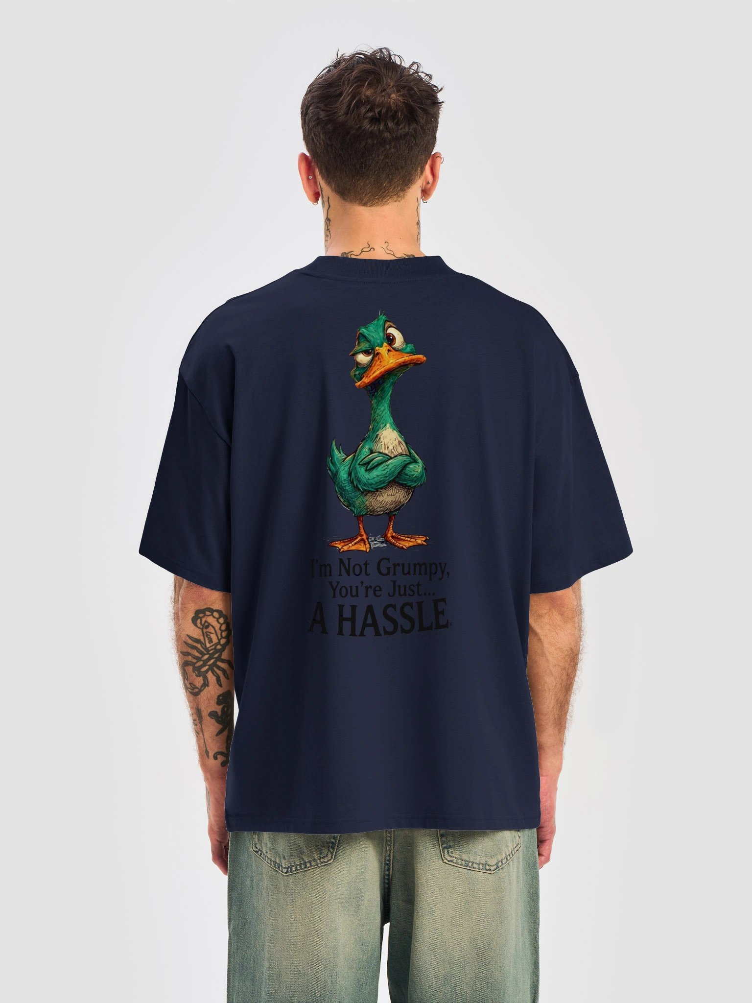 I'm Not Grumpy, You're Just A Hassle Funny Duck T-Shirt product image (22)