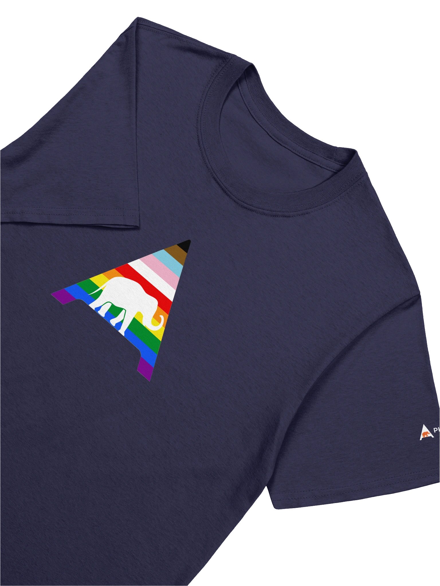 Rainbow ElePHPant Unisex T-Shirt (Dark mode) product image (3)
