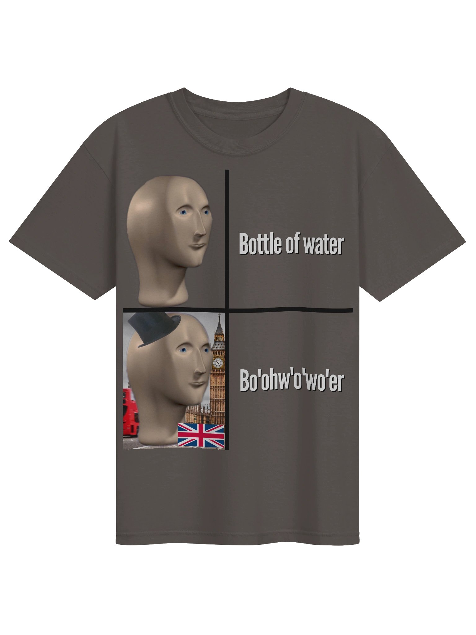 Bottle of Water British Accent Meme T-Shirt product image (1)