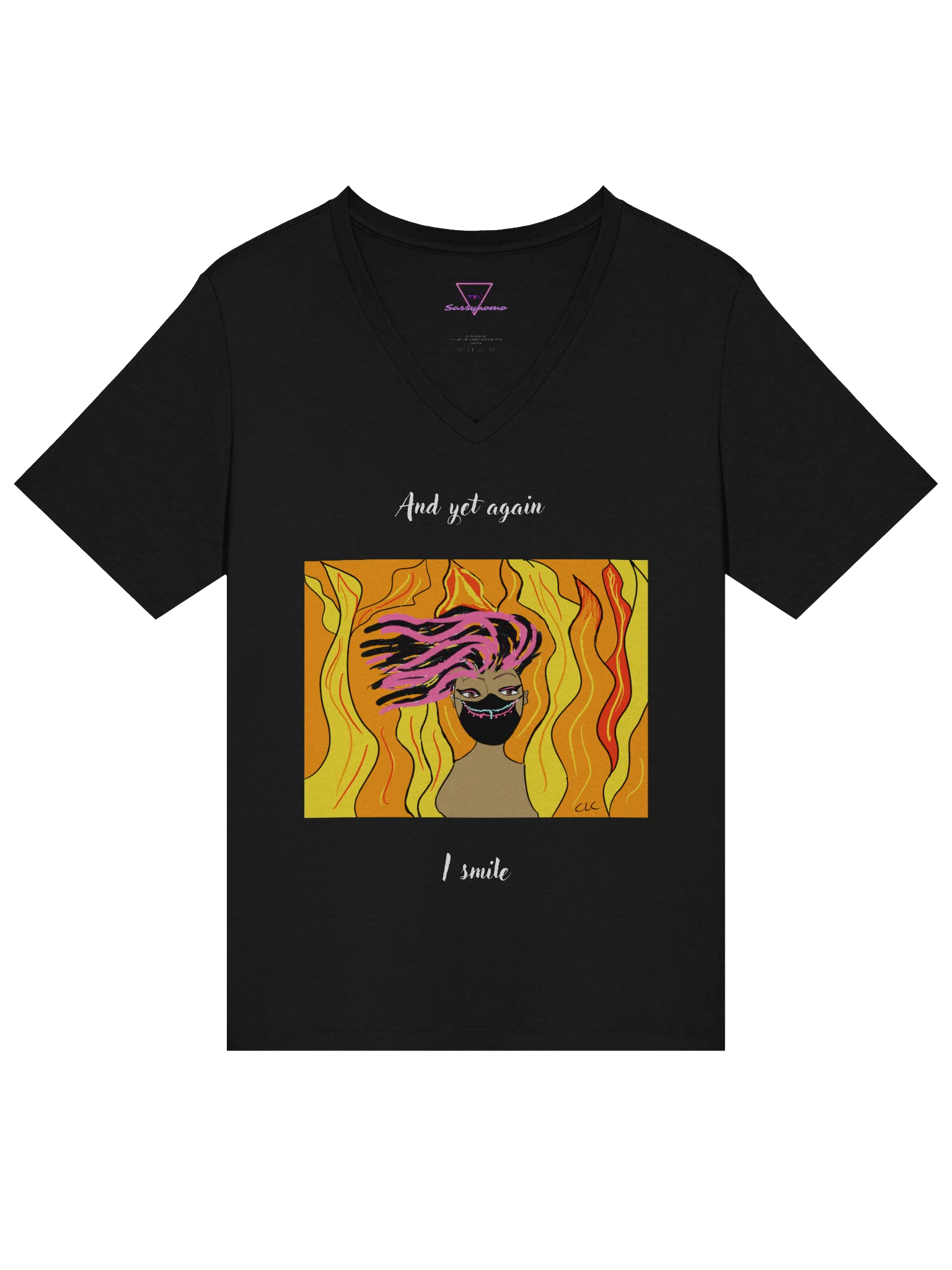 And Yet Again I Smile V-neck tee product image (4)