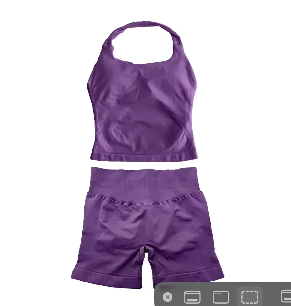 Atomic Purple 💣 Summer Peach Halter Top Set Guaranteed 🍑 product image (1)