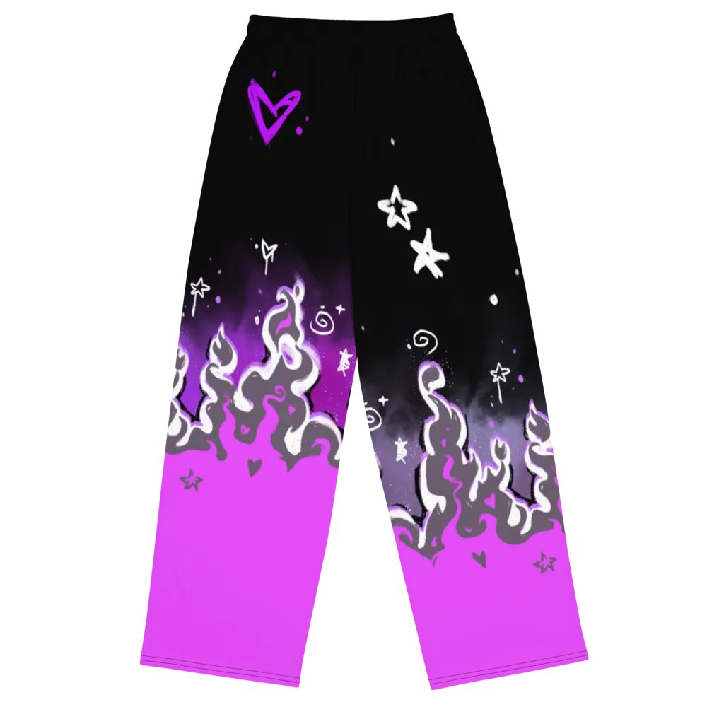 RISE Collection: Subtle Asexual Pride Phoenix Wide Leg Pants product image (4)
