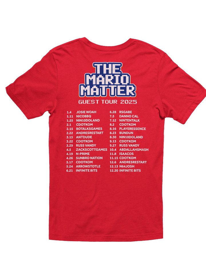 The Mario Matter Guest Tour 2025 Tee product image (1)