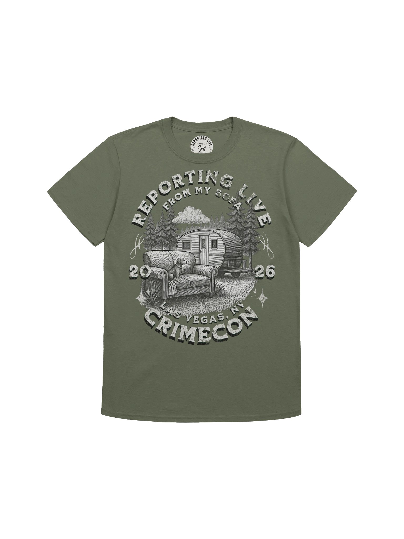 CrimeCon 2026 Limited Edition Sofa Squad Shirt product image (11)