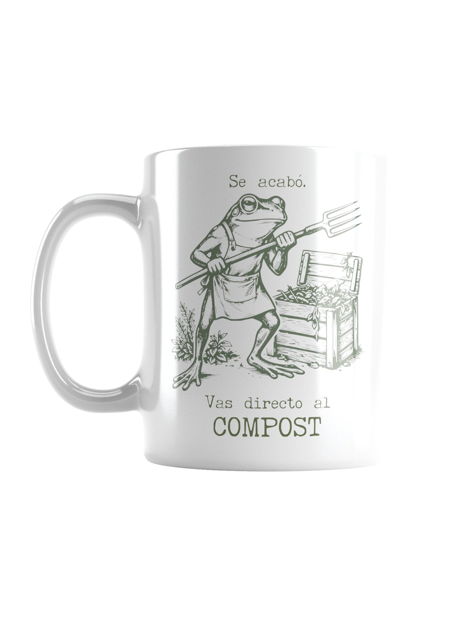 Taza Se Acabó Vas Directo al Compost | Taza Divertida de Jardinería | Regalo Original para Amantes del Huerto product image (1)