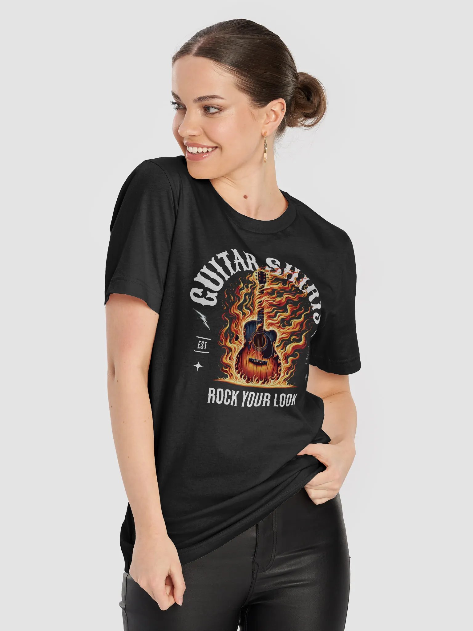 Flaming Guitar T-Shirt product image (6)