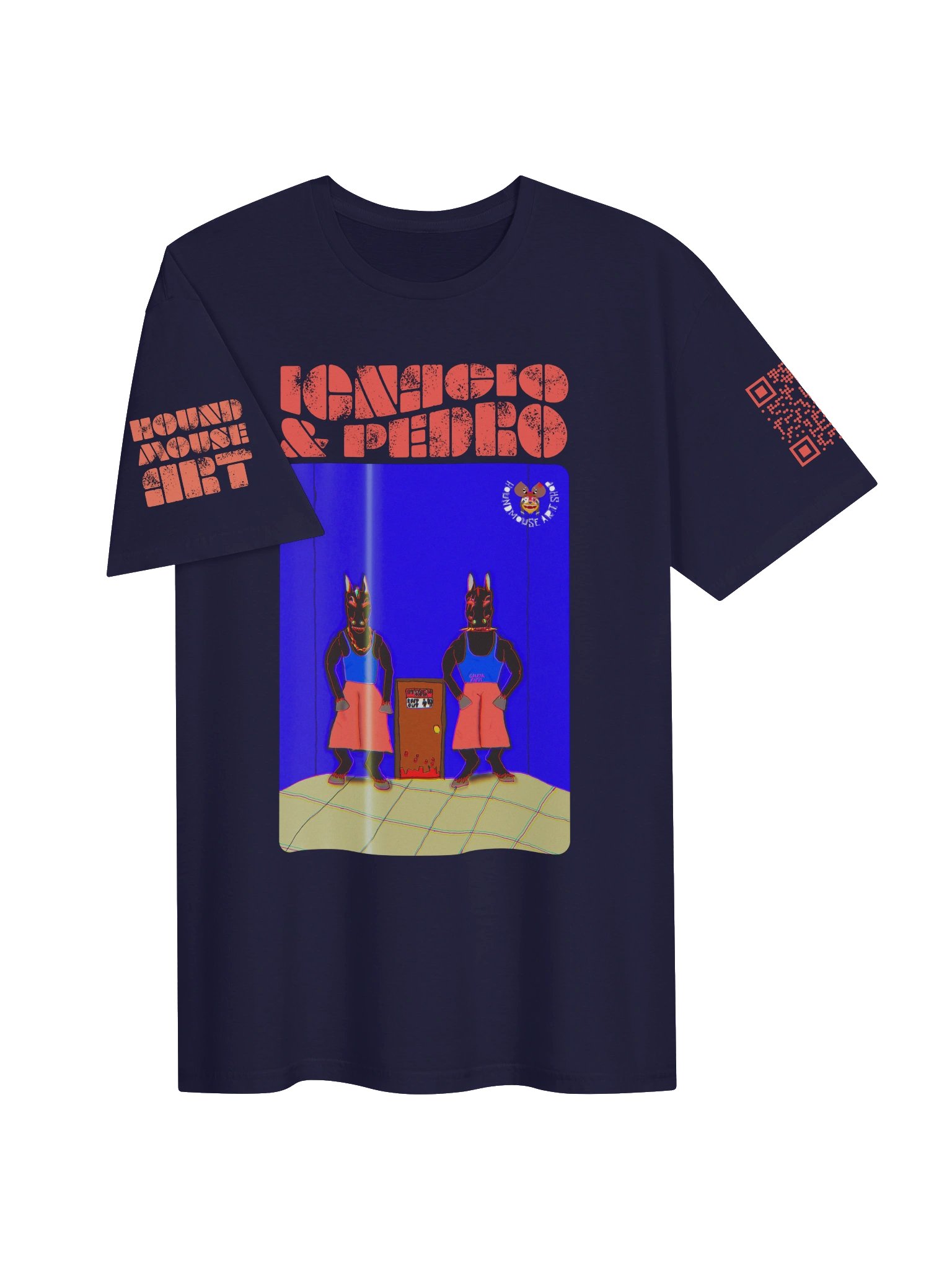 IGNACIO & PEDRO Neon Characters Graphic Tee product image (3)