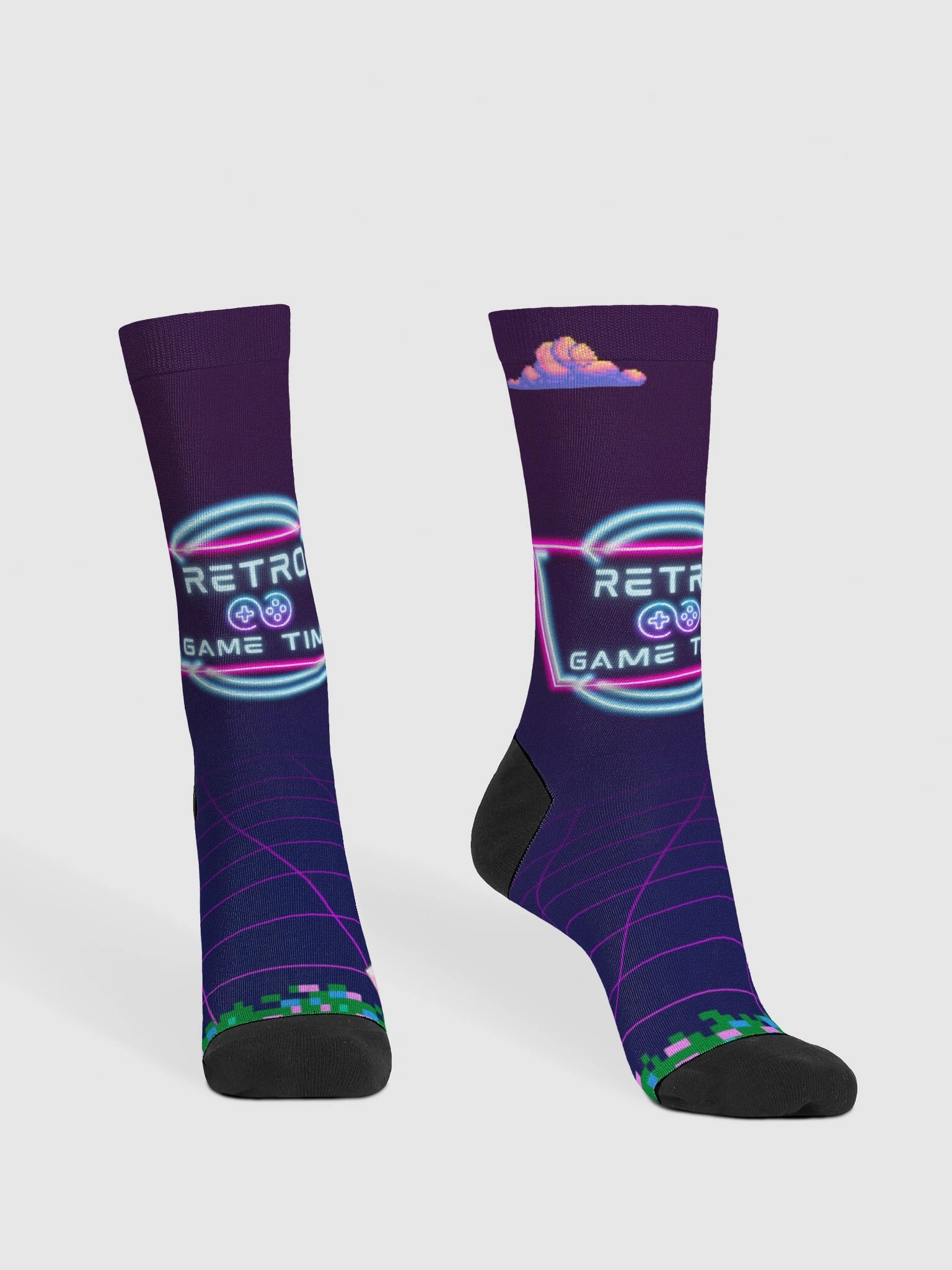 RETRO GAME TIME SOCKS product image (2)
