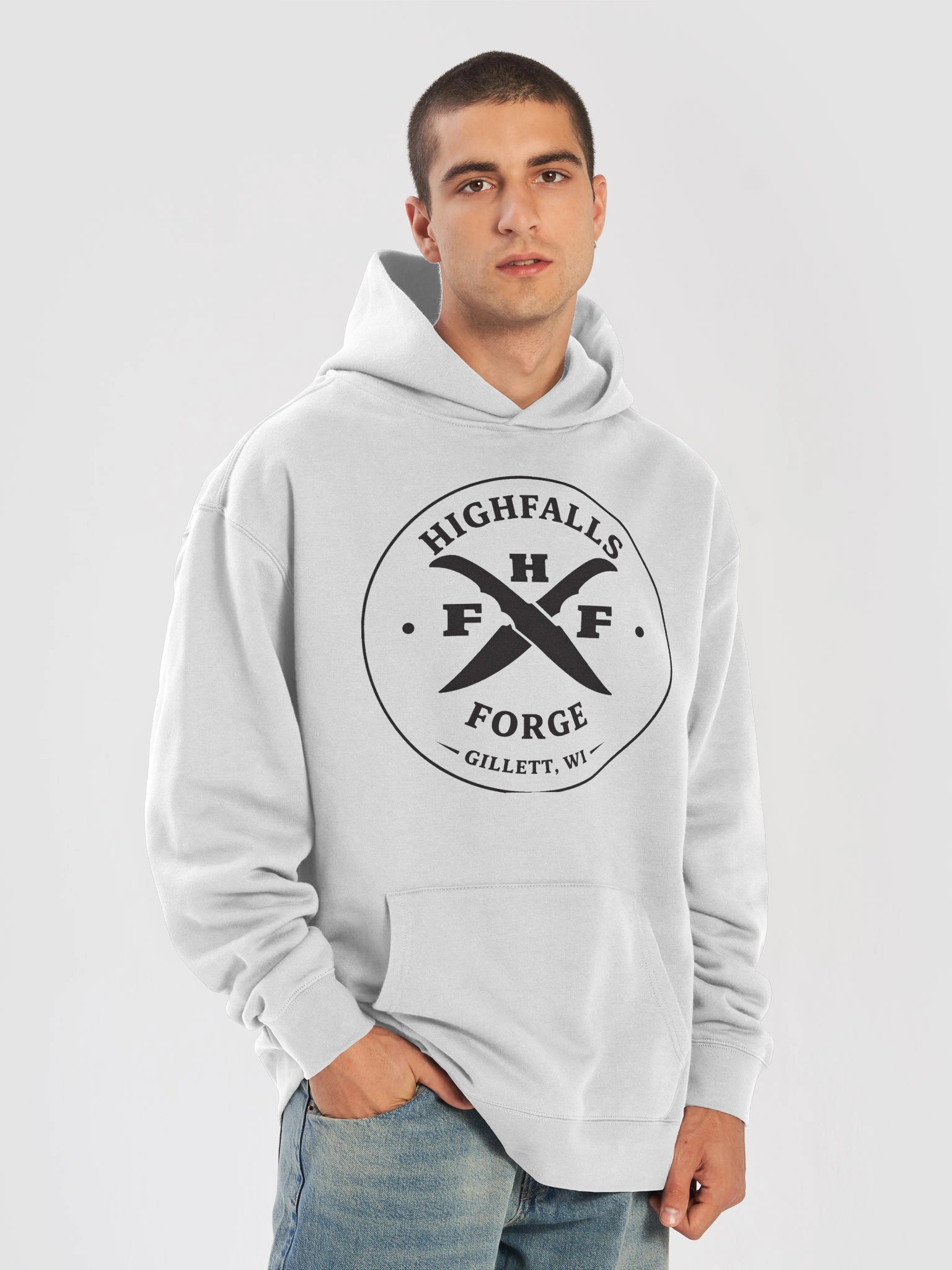 White and black sweatshirt product image (7)