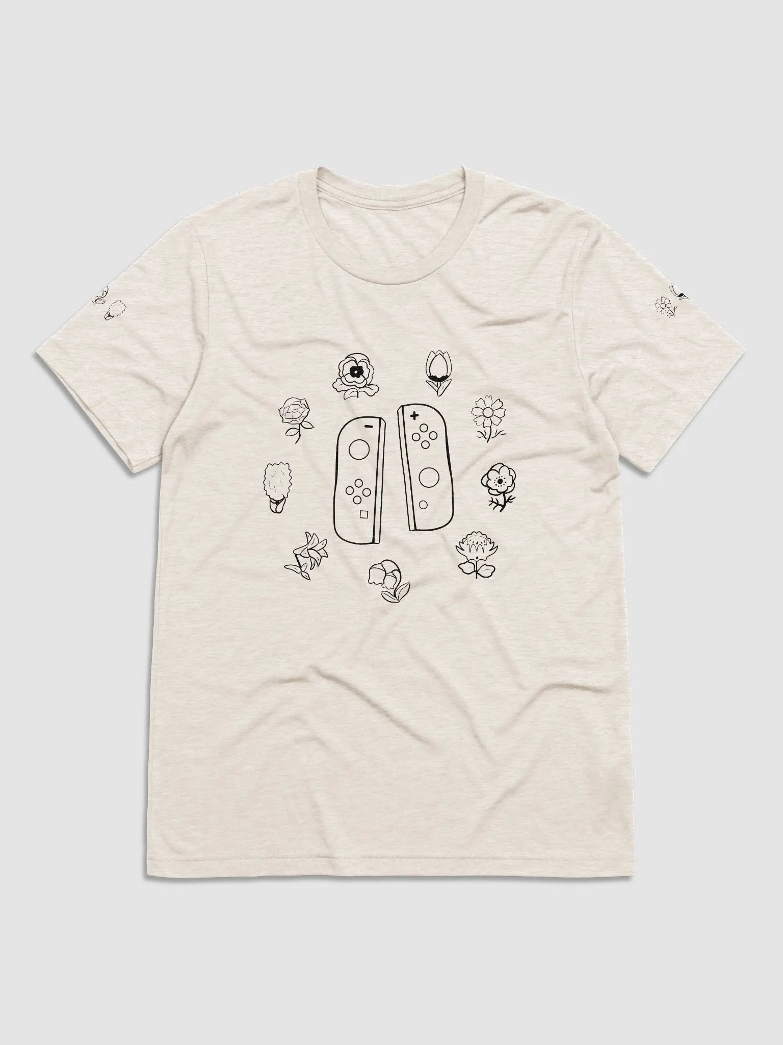 JoyCon AC Flowers Shirt | Unisex Triblend Short Sleeve T-Shirt product image (3)