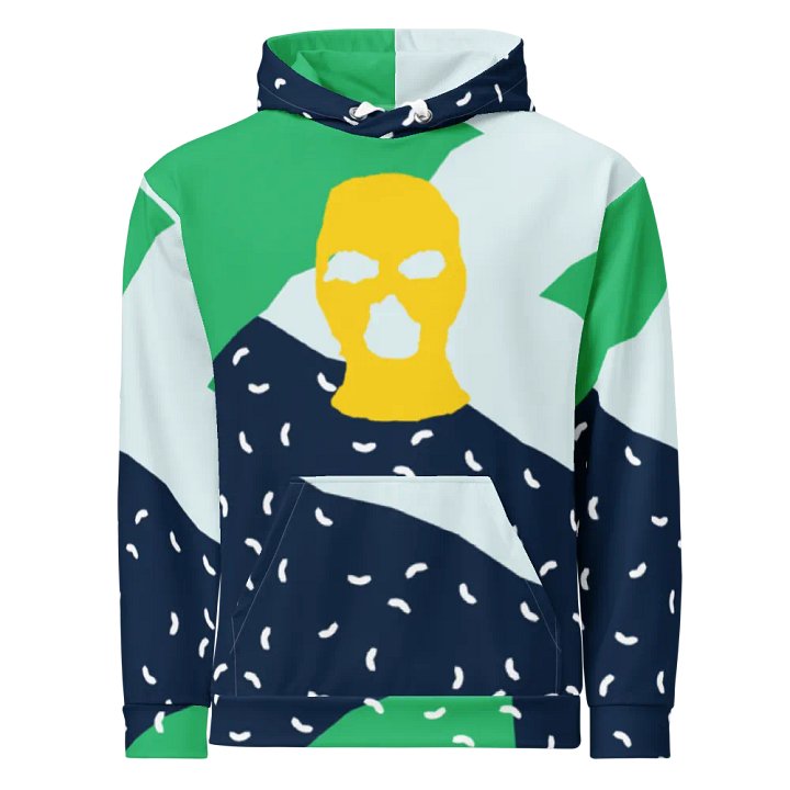 YELLOW SKI MASK SCRAP HOODIE product image (1)