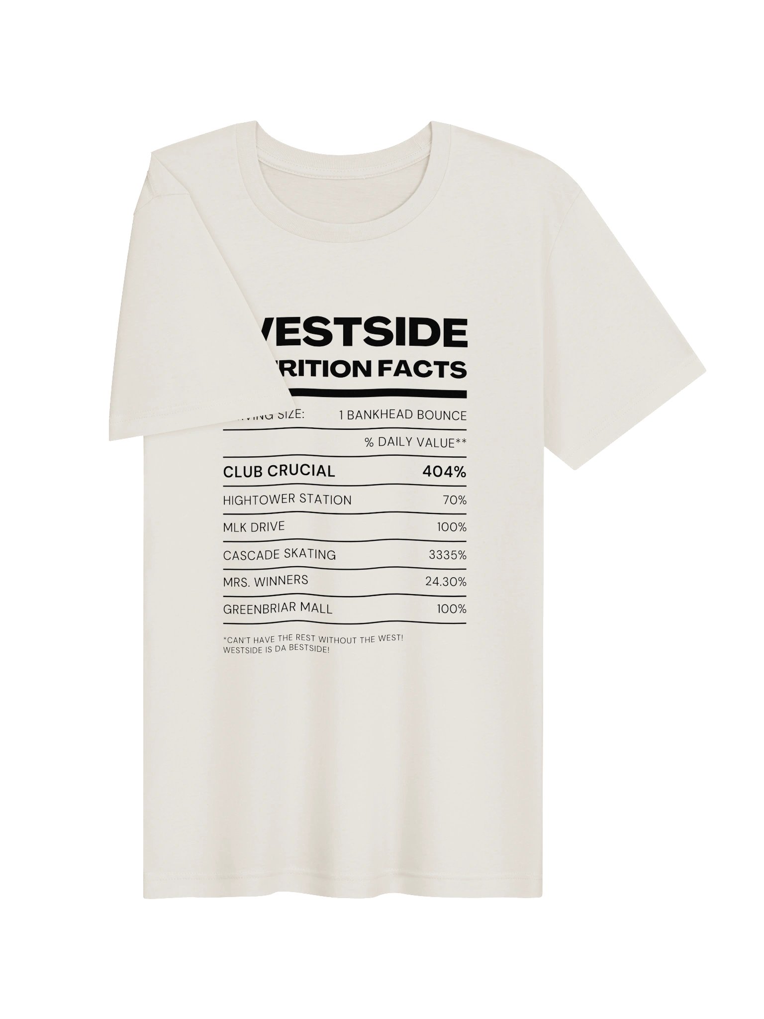Nutrition Facts Westside T-Shirt product image (23)