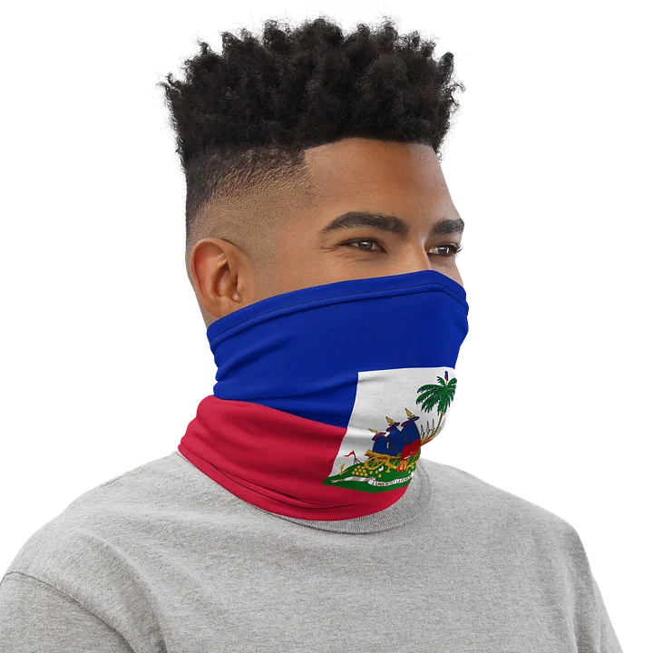 Patriotic Haiti Flag All-Over Neck Gaiter product image (2)