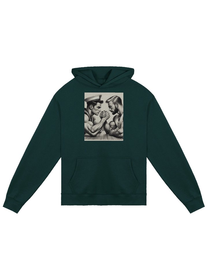 Up Close and Personal: Sailors – Tom of Finland Tribute Gay Pride Graphic Design Premium Over-sized Hoodie. product image (1)
