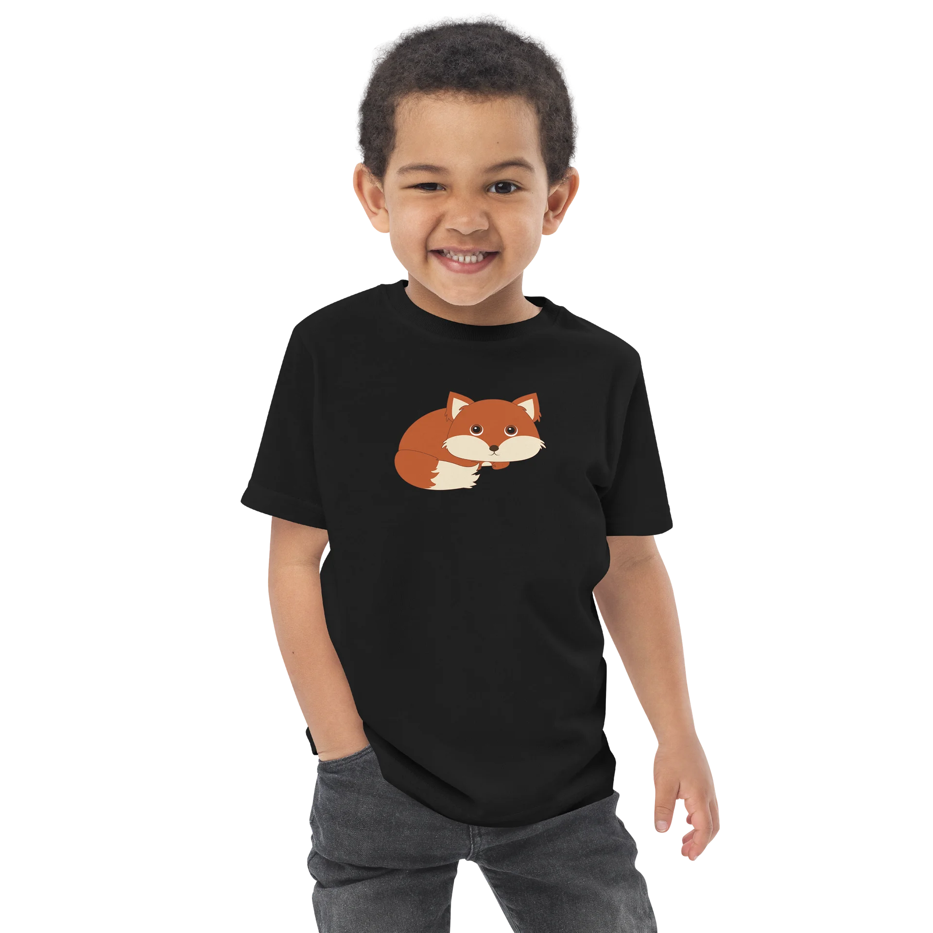Woodland Animals Fox Toddler Jersey T-Shirt product image (4)