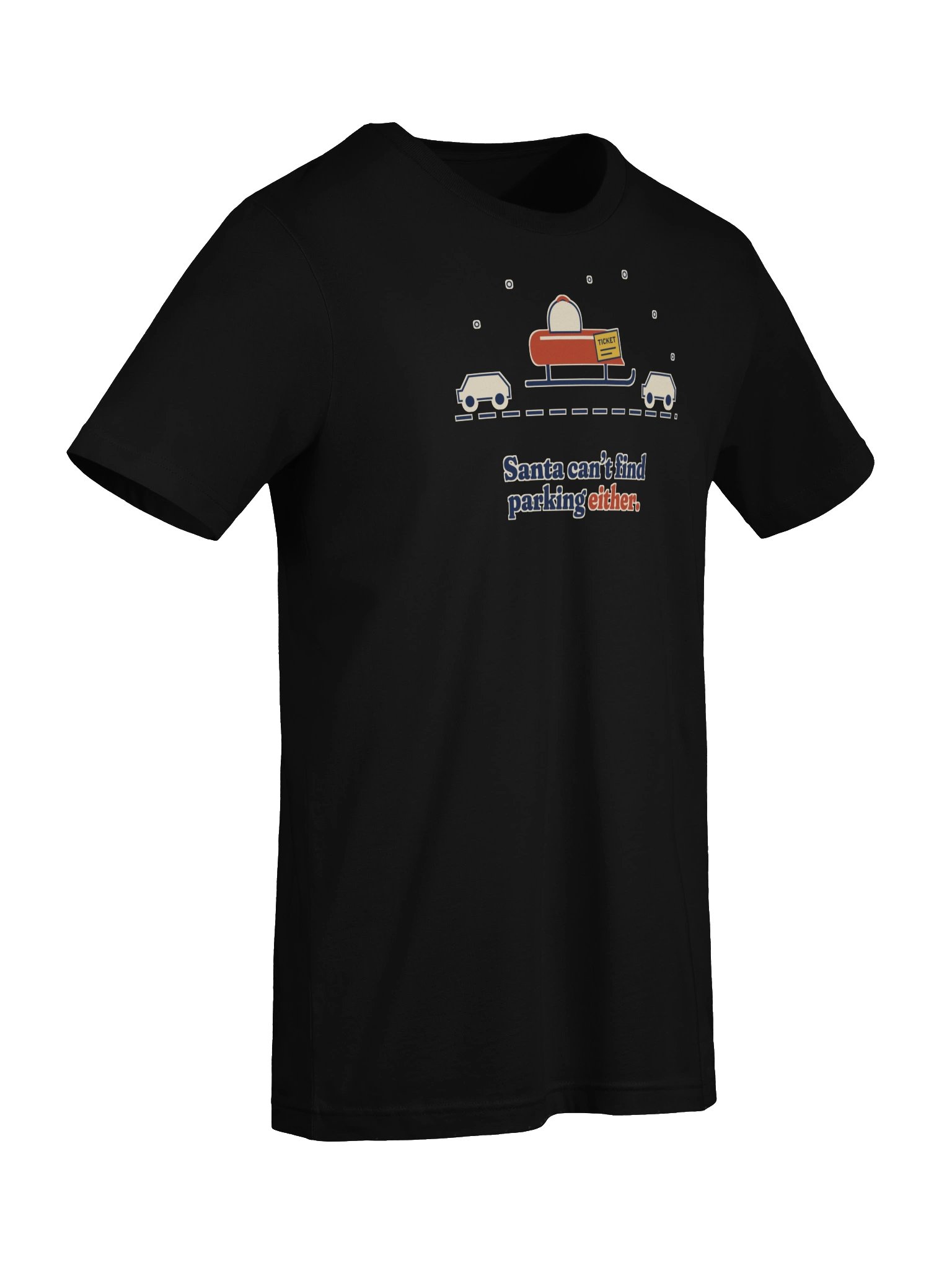 Santa Can't Find Parking Either Tee product image (28)