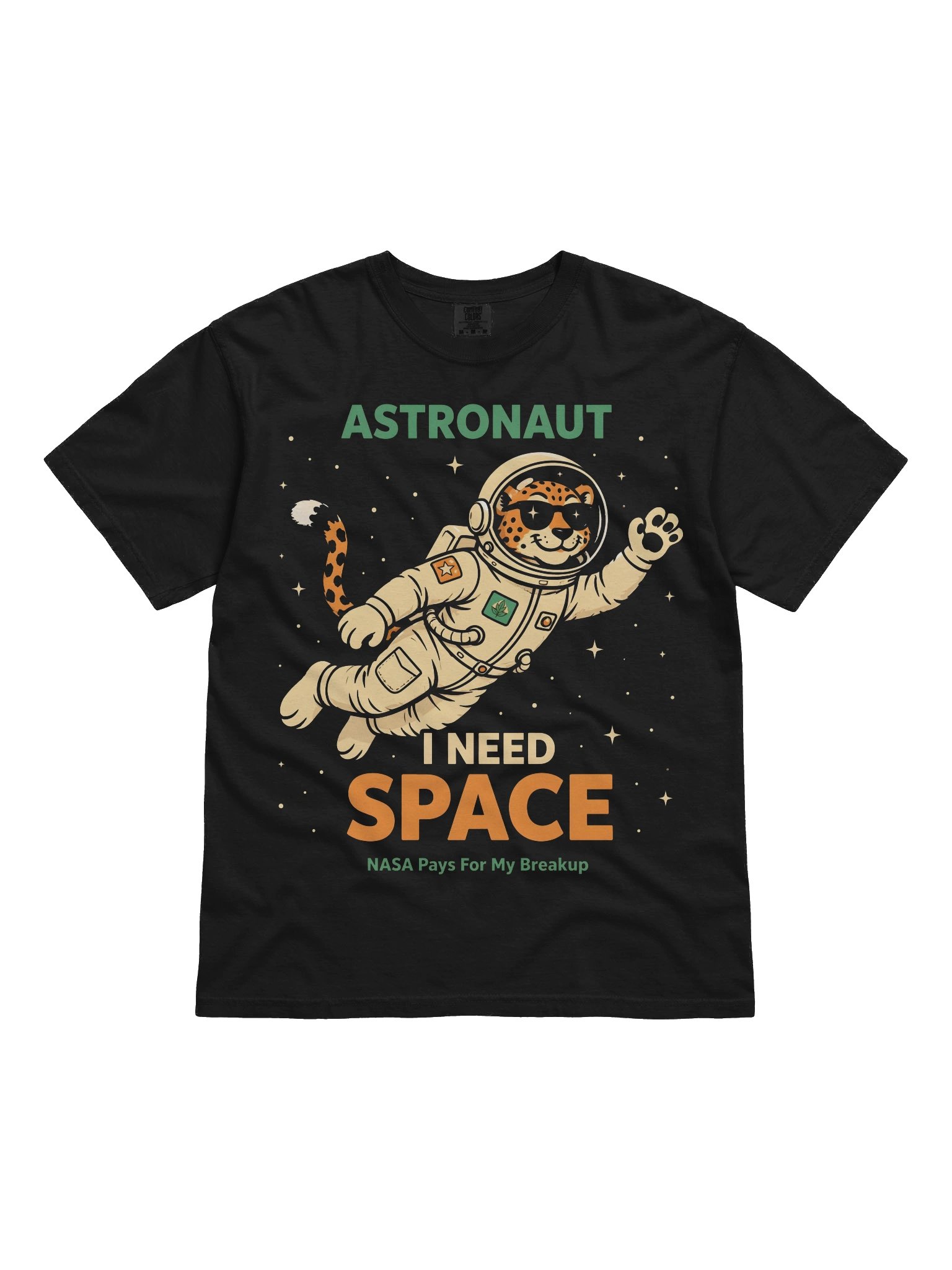 Astronaut cheetah Funny Space Tee product image (3)