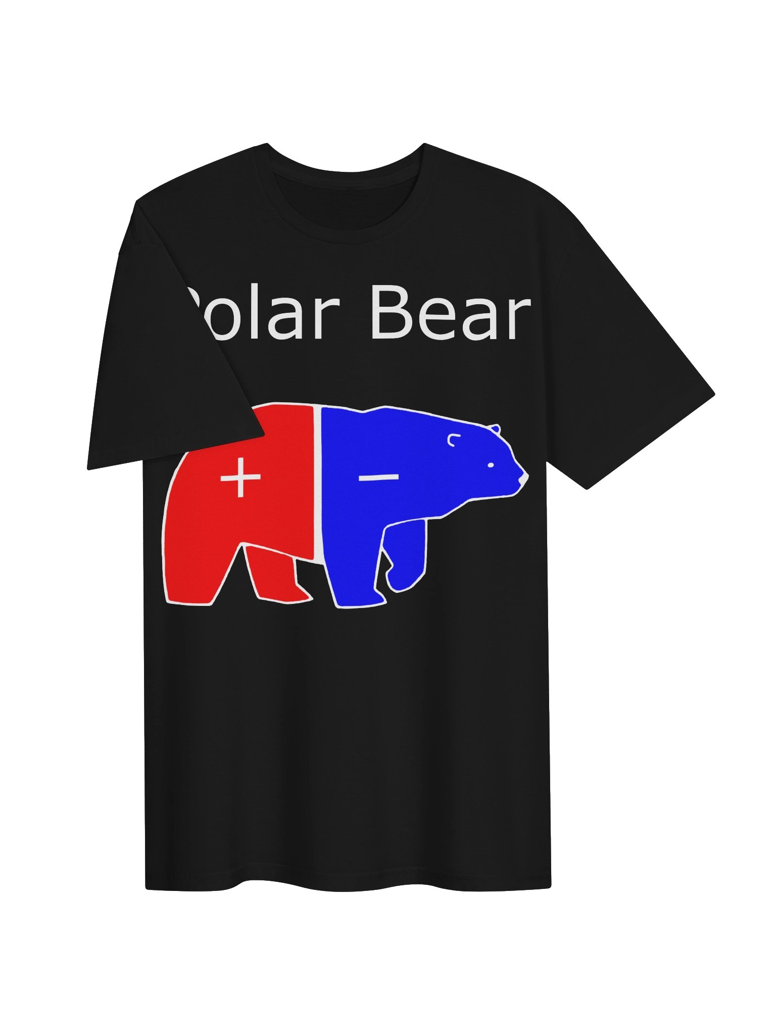 Polar Bear – Positive & Negative Physics Pun T-Shirt product image (3)