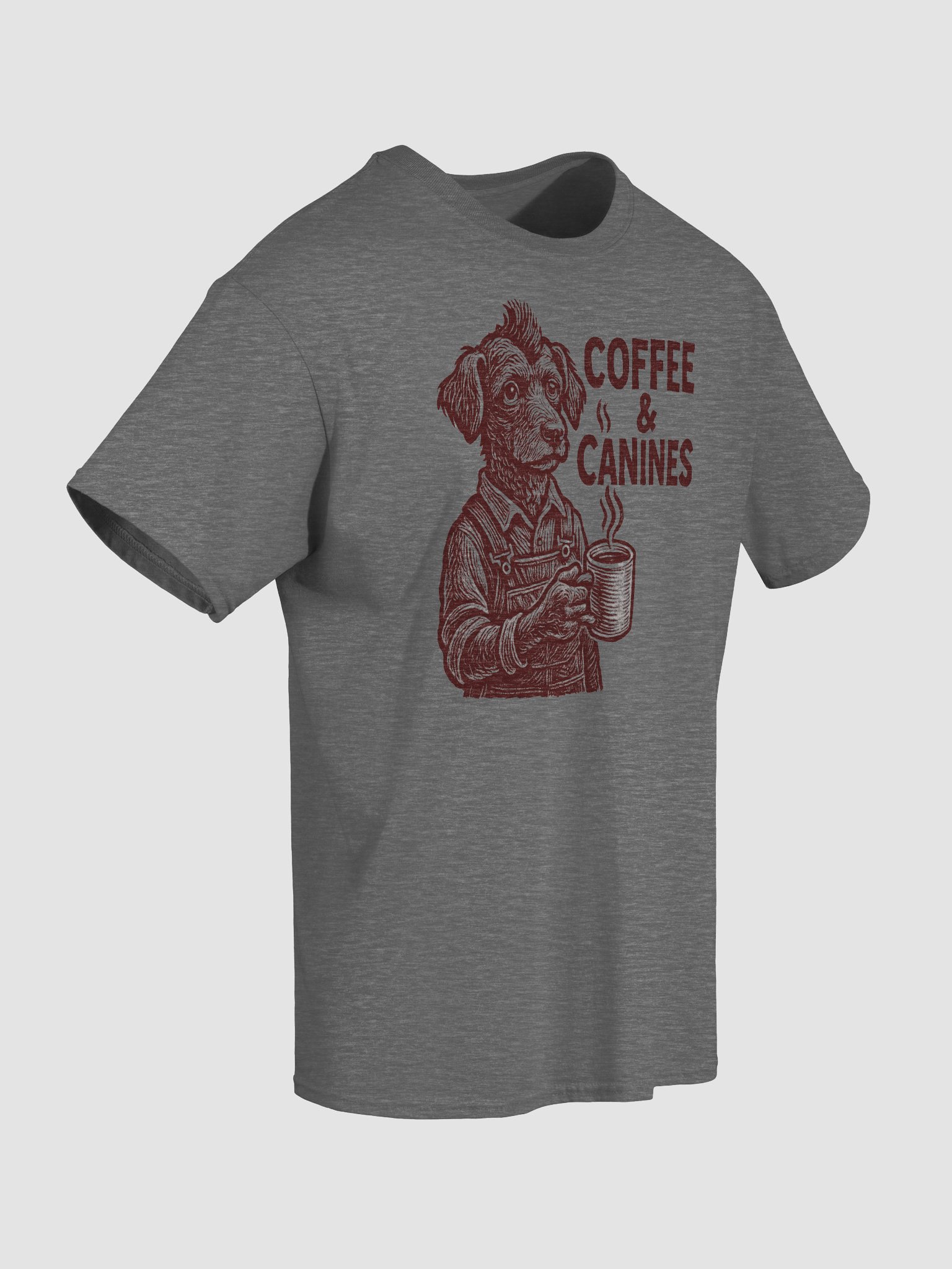 Coffee and Dogs Shirt – Funny Dog Lover Gift for Coffee Drinkers | Cute “Coffee & Canines” Tee for Pet Owners, Baristas, Dog Moms product image (4)