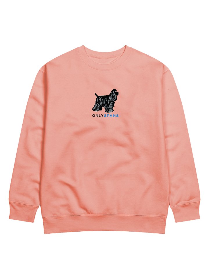 Only Spans Sweatshirt (Embroidered) of an American Cocker Spaniel(Black) product image (15)