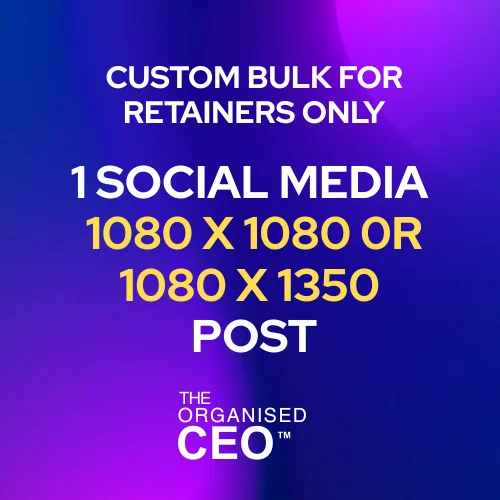 1 1080 X 1080 or 1080 X 1350 IG OR FB Post (For Custom Bulk Orders Only) Retainers Only product image (1)