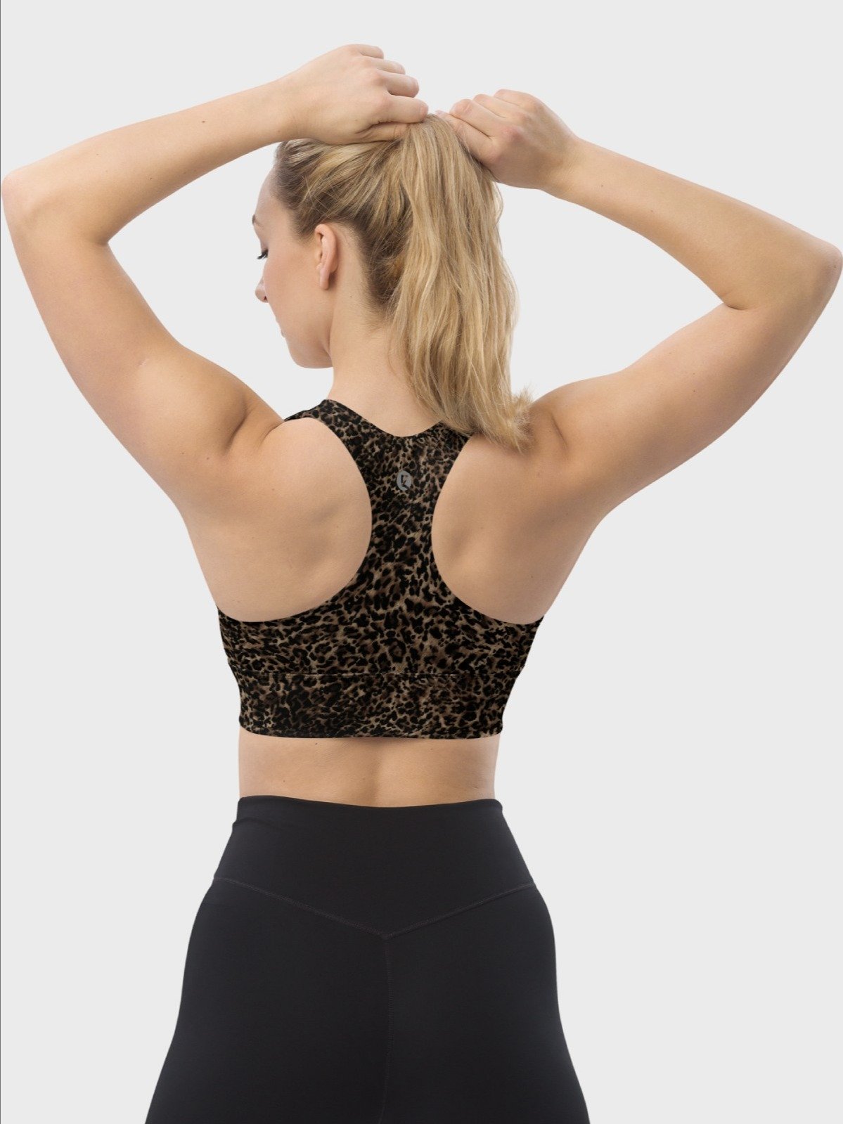 High-Impact Bra "Chic Dark Brown Leopard" Printed product image (7)