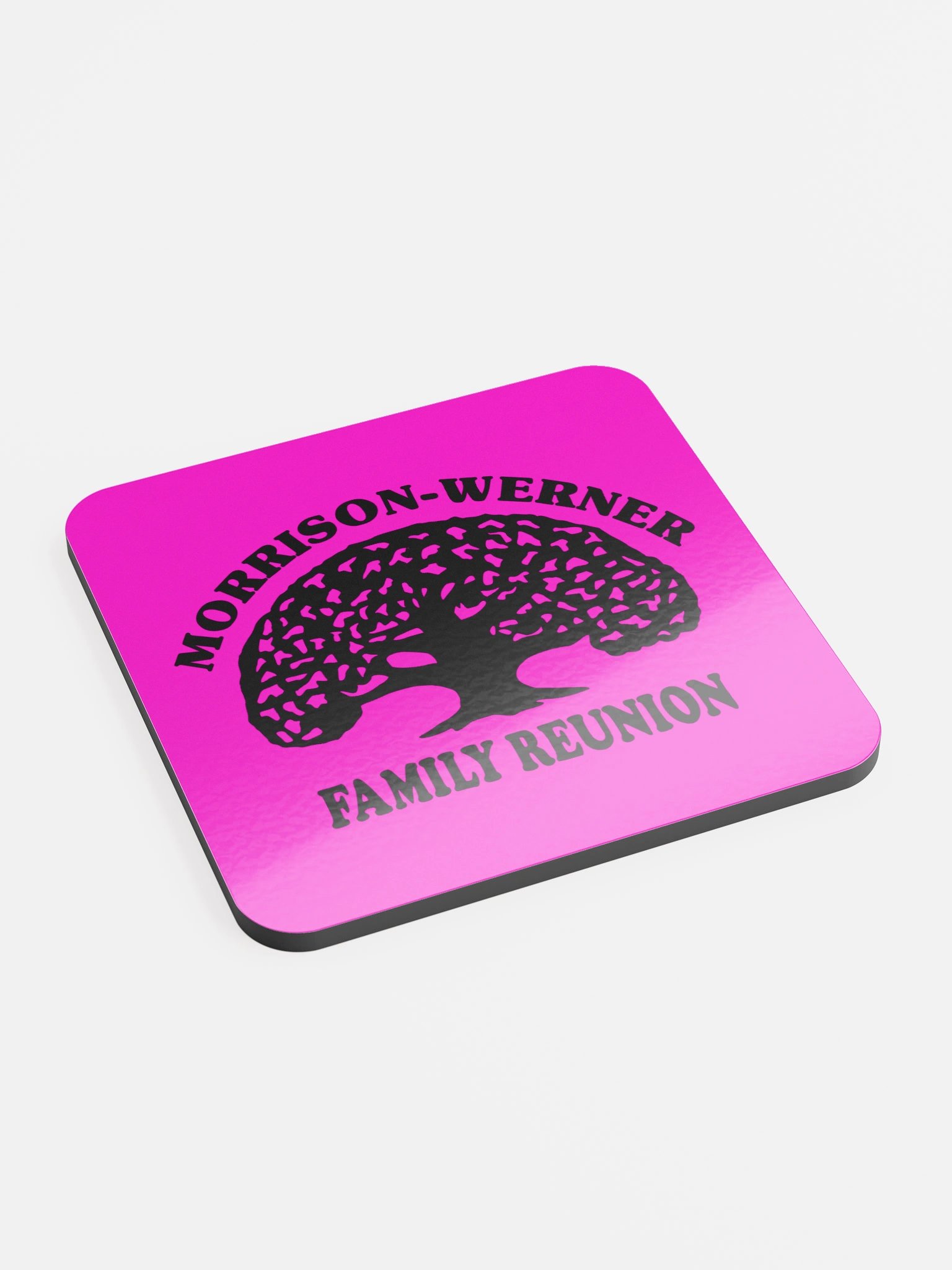 "Morrison-Werner Tree" Drink Coaster (Magenta) product image (3)