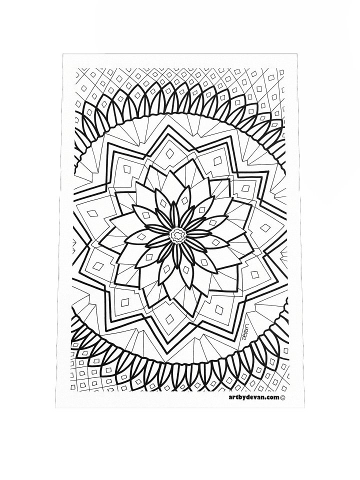 Color Your Own Art: Star Mandala product image (1)