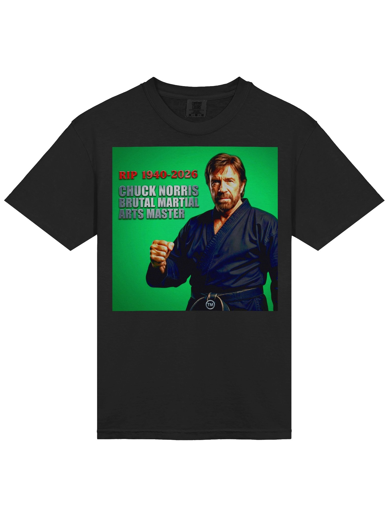 BrutalWear Chuck Norris R.I.P. Tribute Shirt. product image (24)