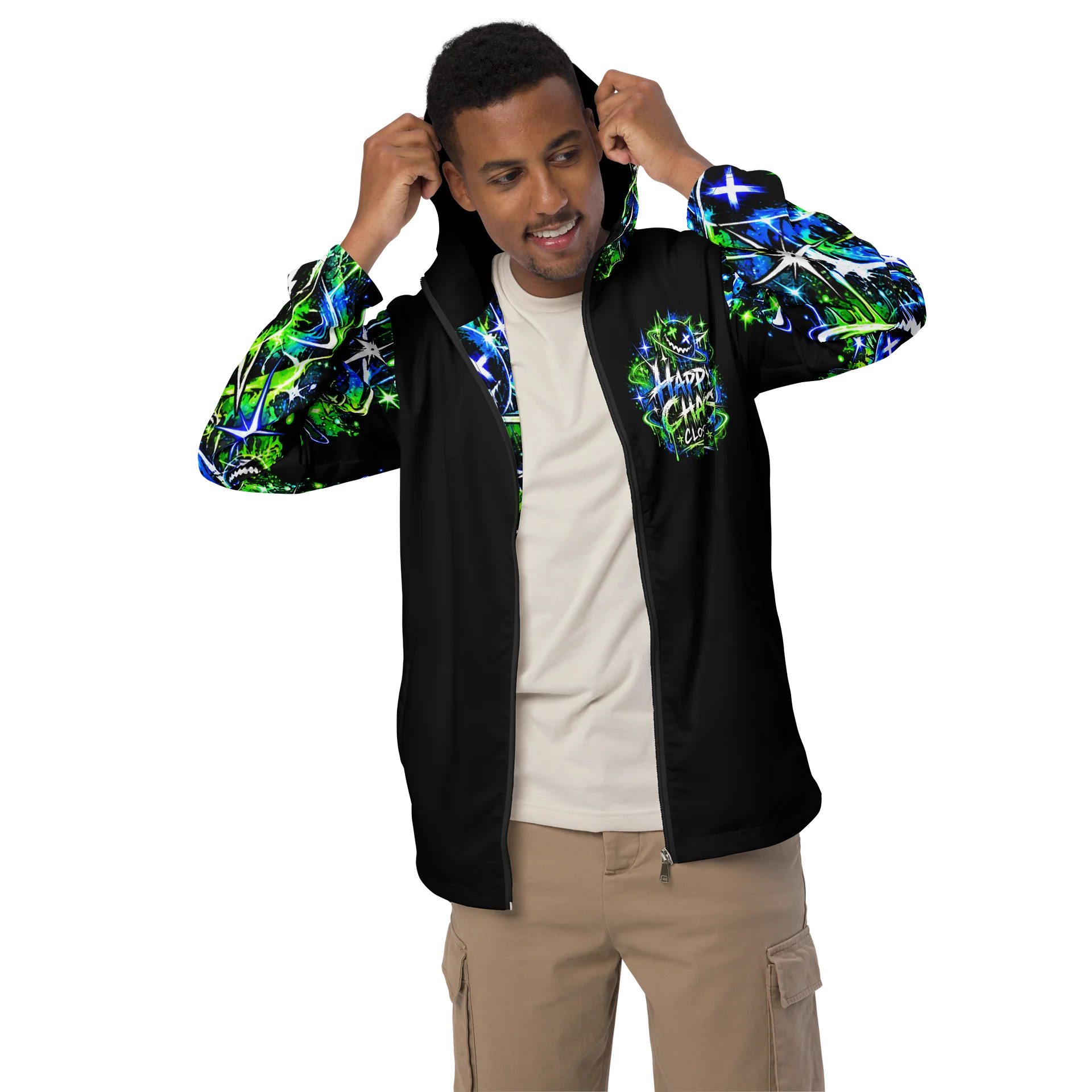 Neon Graffiti Windbreaker product image (3)