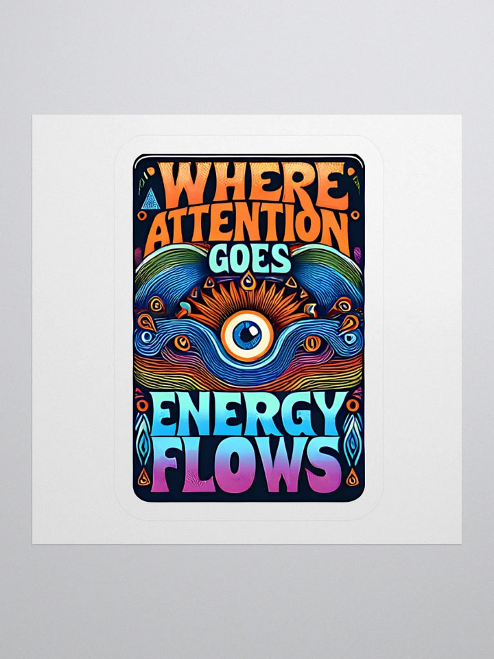 Energy Flows Kiss Cut Sticker product image (1)